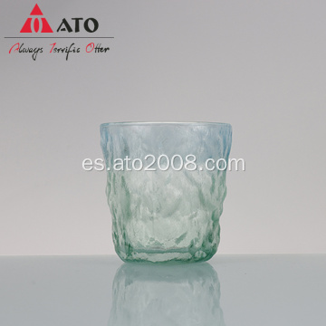 Patrón de glaciar Copa de vidrio esmerilado Taza de té para el hogar